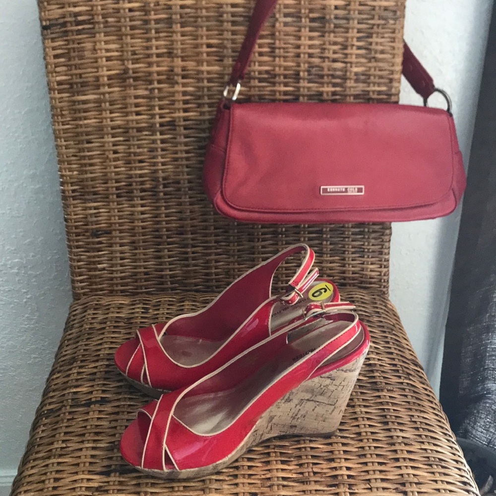 Red sexy Tommy Hilfiger wedges